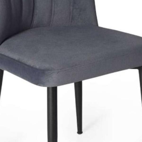 Кухонный стул Fabrik Home VAREL Вельвет/ Тёмно-серый Черный photo 3 Кухонный стул Fabrik Home VAREL Вельвет/ Тёмно-серый Черный photo 3