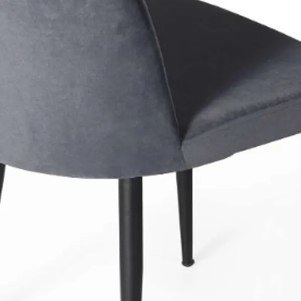 Кухонный стул Fabrik Home VAREL Вельвет/ Тёмно-серый Черный photo 4 Кухонный стул Fabrik Home VAREL Вельвет/ Тёмно-серый Черный photo 4