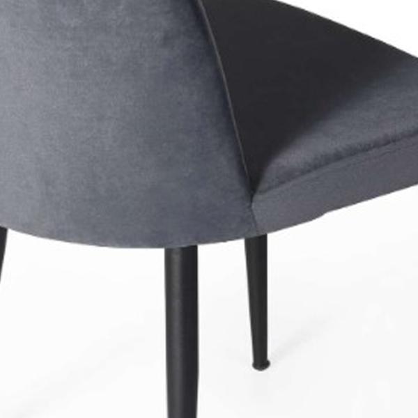 Кухонный стул Fabrik Home VAREL Вельвет/ Тёмно-серый Черный photo 4 Кухонный стул Fabrik Home VAREL Вельвет/ Тёмно-серый Черный photo 4