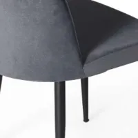 Кухонный стул Fabrik Home VAREL Вельвет/ Тёмно-серый Черный photo 4