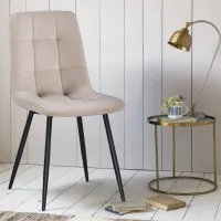 Scaun de bucătărie Fabrik Home Ted Catifea/ Beige Black photo 5