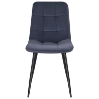 Кухонный стул Fabrik Home Ted  Бархат/ Серый Черный