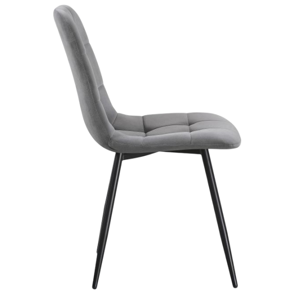 Scaun de bucătărie Fabrik Home Ted Catifea/ Light Gray Black photo 3