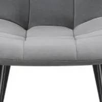 Кухонный стул Fabrik Home Ted Бархат/ Светло Серый Черный photo 5