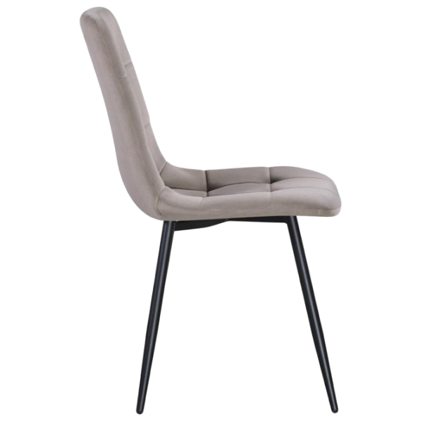 Кухонный стул Fabrik Home Ted  Бархат/ Taupe Черный photo 2 Кухонный стул Fabrik Home Ted  Бархат/ Taupe Черный photo 2