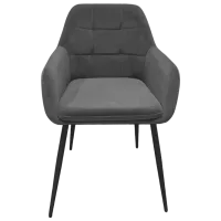 Кухонный стул Fabrik Home Ugo Велюр/ Grey Черный