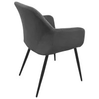 Кухонный стул Fabrik Home Ugo Велюр/ Grey Черный photo 2