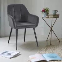 Кухонный стул Fabrik Home Ugo Велюр/ Grey Черный photo 5