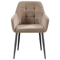 Scaun de bucătărie Fabrik Home Ugo Velur/ Taupe Black