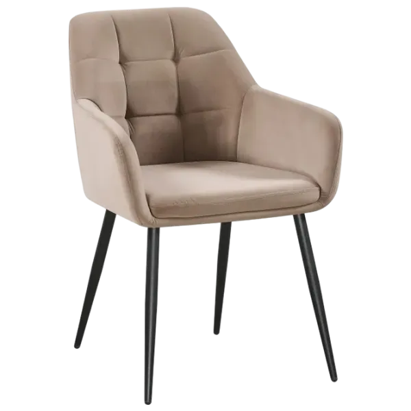 Scaun de bucătărie Fabrik Home Ugo Velur/ Taupe Black photo 2
