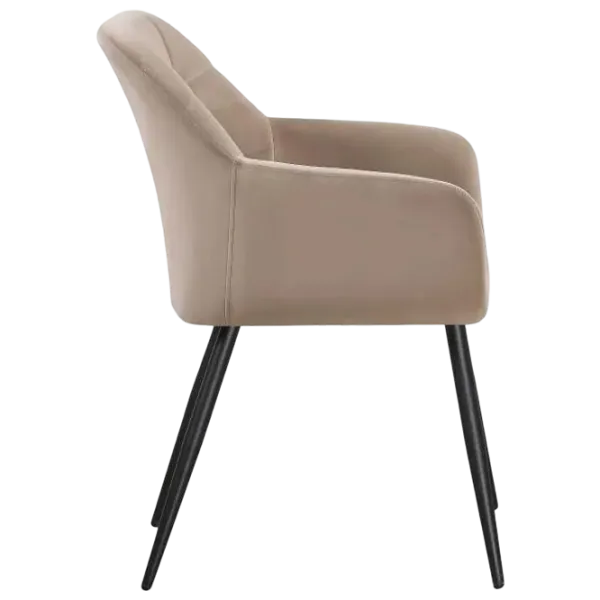 Scaun de bucătărie Fabrik Home Ugo Velur/ Taupe Black photo 3