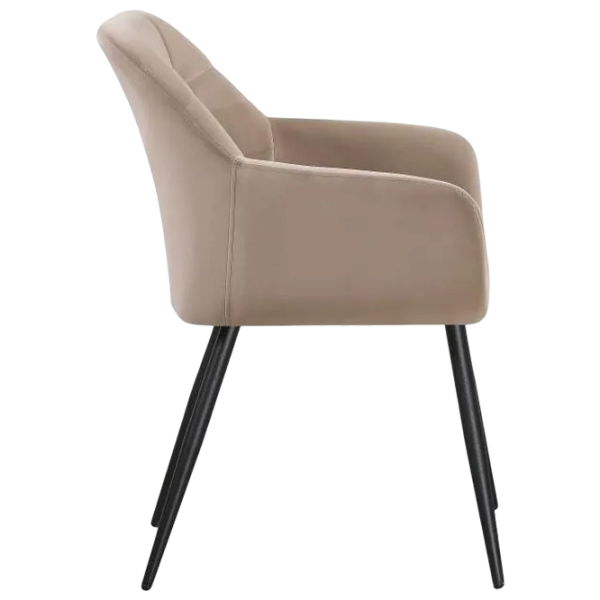 Scaun de bucătărie Fabrik Home Ugo Velur/ Taupe Black photo 3
