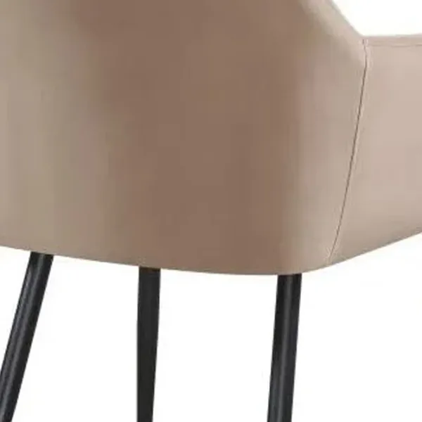 Scaun de bucătărie Fabrik Home Ugo Velur/ Taupe Black photo 5