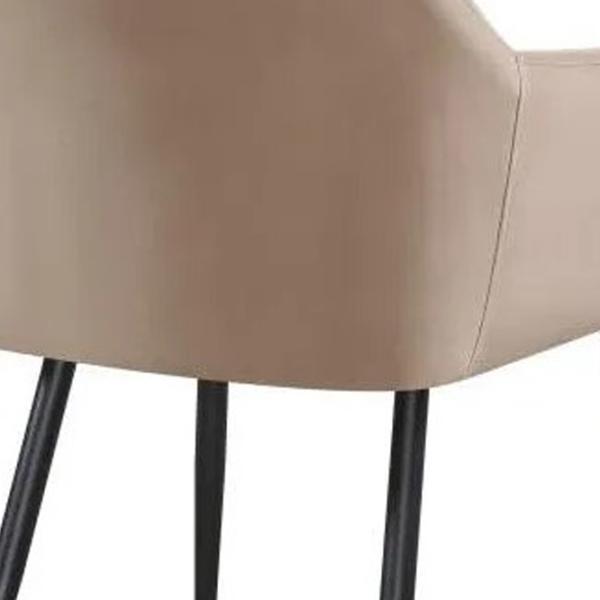 Scaun de bucătărie Fabrik Home Ugo Velur/ Taupe Black photo 5