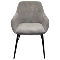 Scaun de bucătărie DecoPrim Sam  Catifea/ Light Gray Black