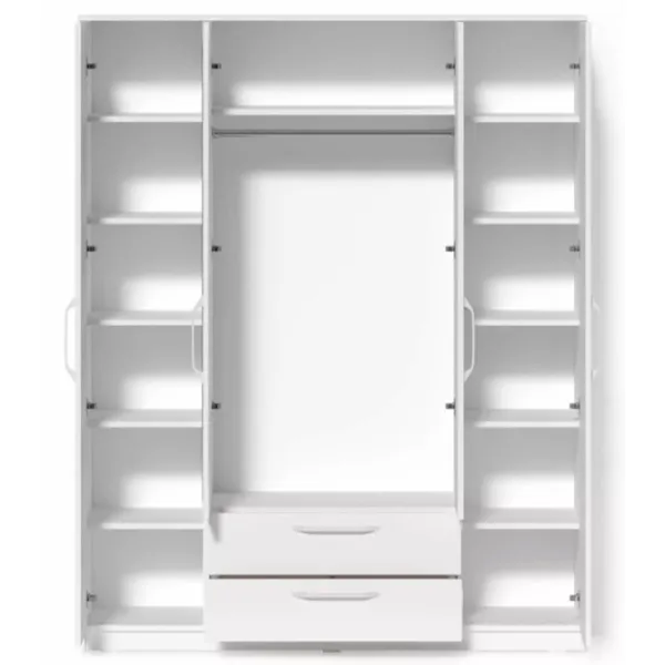 Dulap Fabrik Home Linia №1 160 x 50 x 200 / PAL / Frasin alb photo 4