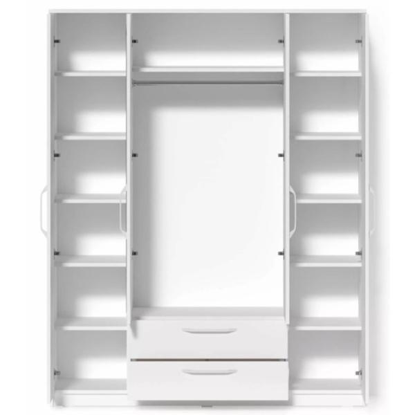 Dulap Fabrik Home Linia №1 160 x 50 x 200 / PAL / Frasin alb photo 4