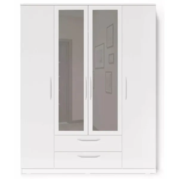 Шкаф Fabrik Home Linia №1 160 x 50см x 200 / ЛДСП / Белый ясень photo 2