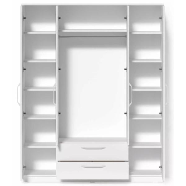 Шкаф Fabrik Home Linia №1 160 x 50см x 200 / ЛДСП / Белый ясень photo 4