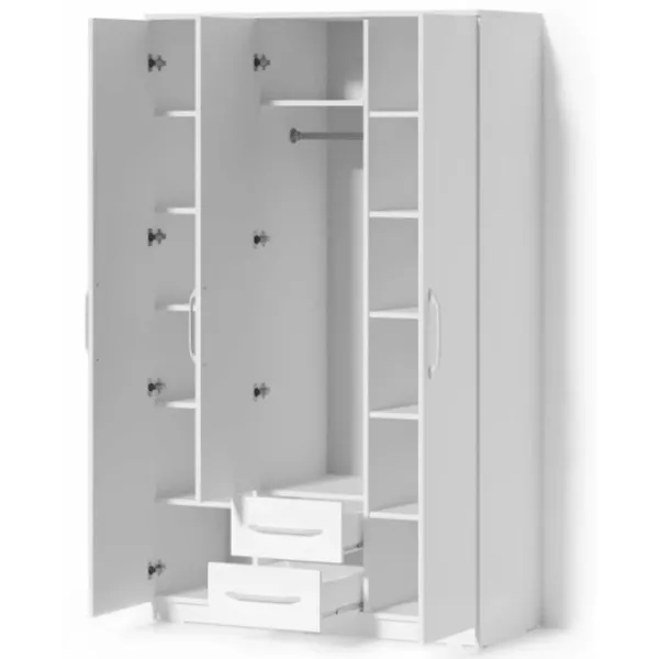 Dulap Fabrik Home Linia №1 120 x 50 x 200 / PAL / Frasin alb photo 4
