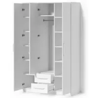 Dulap Fabrik Home Linia №1 120 x 50 x 200 / PAL / Frasin alb photo 4