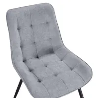 Scaun de bucătărie Fabrik Home EVO Stofă/ Light Gray Black photo 5
