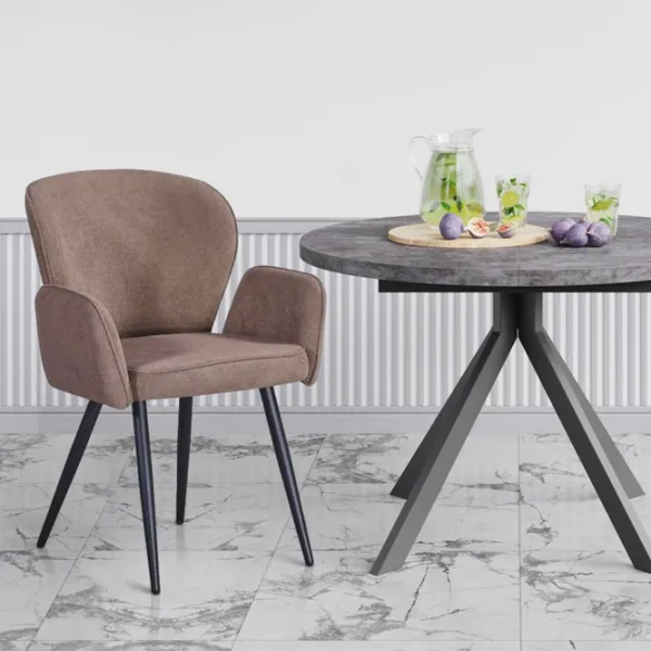 Scaun de bucătărie Fabrik Home Rio Velur/ Light Brown Black photo 4