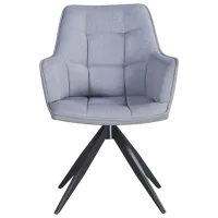 Кухонный стул Fabrik Home Rex Текстиль/ Светло Серый Черный