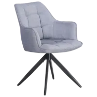 Кухонный стул Fabrik Home Rex Текстиль/ Светло Серый Черный photo 2