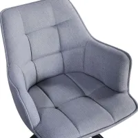 Кухонный стул Fabrik Home Rex Текстиль/ Светло Серый Черный photo 3