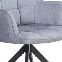 Кухонный стул Fabrik Home Rex Текстиль/ Светло Серый Черный photo 4