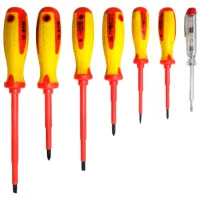 Набор изолированных отверток S&R 250681307 Количество в наборе: 7