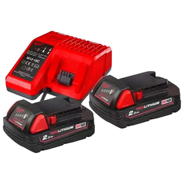 Set acumulatori și încărcător Milwaukee M18NRG-202 Li-Ion / 2 Ah / 18 V photo 1 Set acumulatori și încărcător Milwaukee M18NRG-202 Li-Ion / 2 Ah / 18 V photo 1