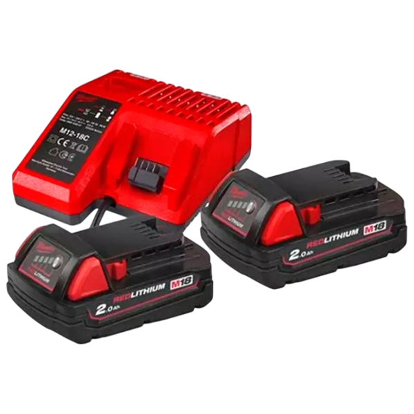 Set acumulatori și încărcător Milwaukee M18NRG-202 Li-Ion / 2 Ah / 18 V photo 1 Set acumulatori și încărcător Milwaukee M18NRG-202 Li-Ion / 2 Ah / 18 V photo 1