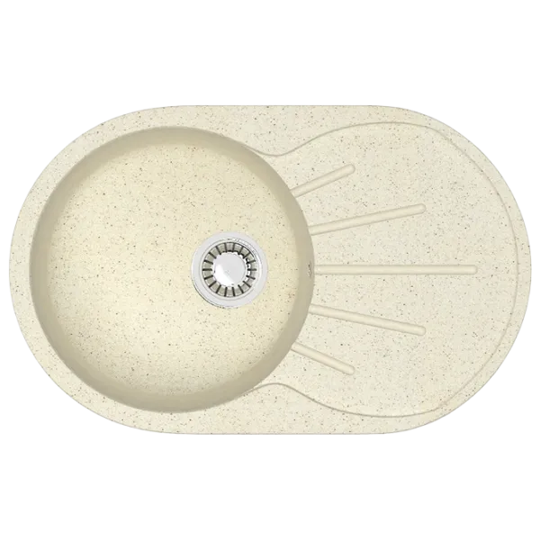 Chiuvetă Marrbaxx F110 73 x 45 / Piatră artificială / Beige photo 1