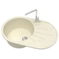 Chiuvetă Marrbaxx F110 73 x 45 / Piatră artificială / Beige photo 2