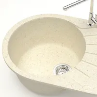 Chiuvetă Marrbaxx F110 73 x 45 / Piatră artificială / Beige photo 3