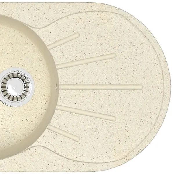 Chiuvetă Marrbaxx F110 73 x 45 / Piatră artificială / Beige photo 4