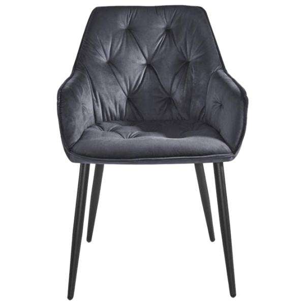 Scaun de bucătărie Fabrik Home BEL Velvet/ Gray Black photo 1 Scaun de bucătărie Fabrik Home BEL Velvet/ Gray Black photo 1