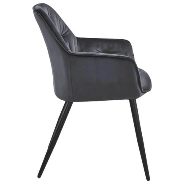 Scaun de bucătărie Fabrik Home BEL Velvet/ Gray Black photo 3 Scaun de bucătărie Fabrik Home BEL Velvet/ Gray Black photo 3