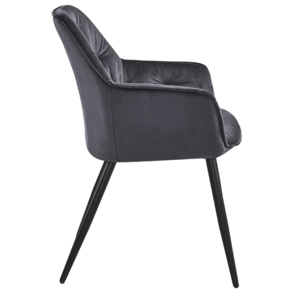 Scaun de bucătărie Fabrik Home BEL Velvet/ Gray Black photo 3 Scaun de bucătărie Fabrik Home BEL Velvet/ Gray Black photo 3