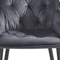 Scaun de bucătărie Fabrik Home BEL Velvet/ Gray Black photo 5