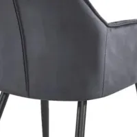 Scaun de bucătărie Fabrik Home BEL Velvet/ Gray Black photo 6
