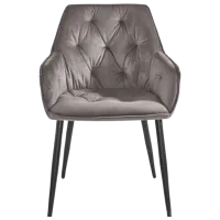 Кухонный стул Fabrik Home BEL Вельвет/ Taupe Черный