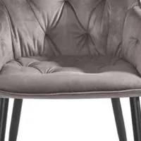 Кухонный стул Fabrik Home BEL Вельвет/ Taupe Черный photo 4