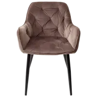 Кухонный стул Fabrik Home BEL Вельвет/ Коричневый Черный