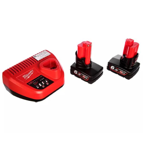 Set acumulatori și încărcător Milwaukee M12NRG-602 Li-Ion / 6 Ah / 12 V photo 1 Set acumulatori și încărcător Milwaukee M12NRG-602 Li-Ion / 6 Ah / 12 V photo 1