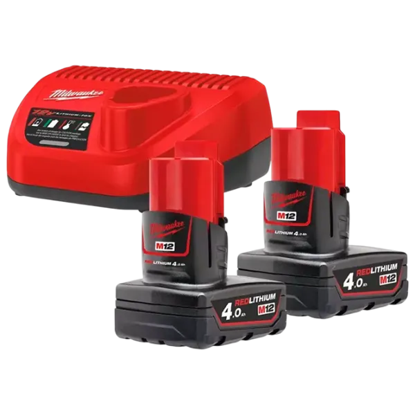 Set acumulatori și încărcător Milwaukee M12NRG-402 Li-Ion / 4 Ah / 12 V photo 1 Set acumulatori și încărcător Milwaukee M12NRG-402 Li-Ion / 4 Ah / 12 V photo 1