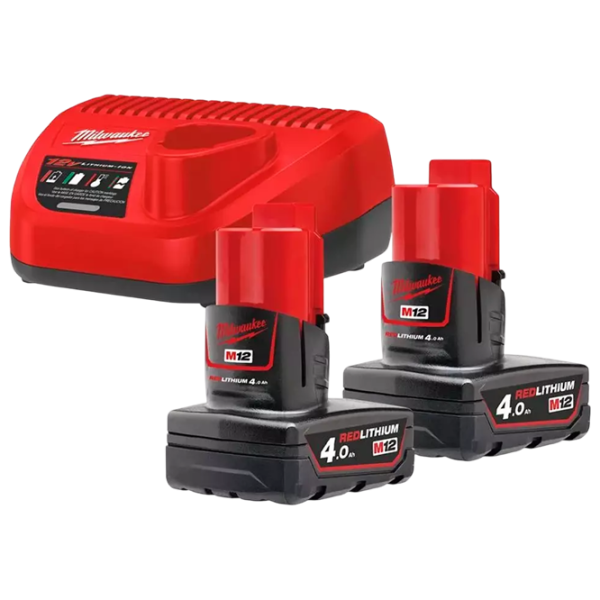 Set acumulatori și încărcător Milwaukee M12NRG-402 Li-Ion / 4 Ah / 12 V photo 1 Set acumulatori și încărcător Milwaukee M12NRG-402 Li-Ion / 4 Ah / 12 V photo 1