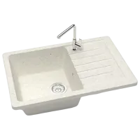 Chiuvetă Marrbaxx F016 74 x 49 / Piatră artificială / Beige photo 2